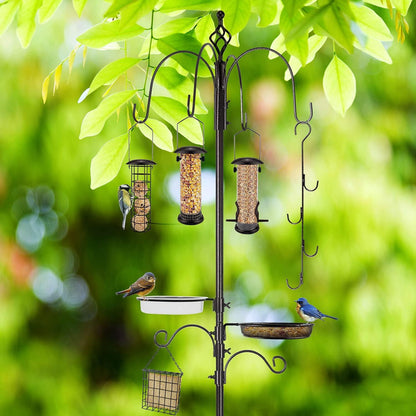 Vogelfütterungsstation Kit mit Multi Feeder und Vogelbad