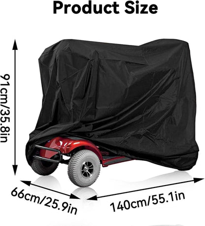 Wasserfeste Abdeckung für Mobilitätsroller 140x66x91 cm