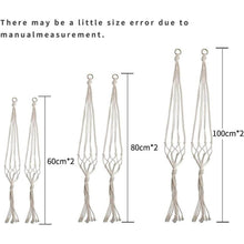Makramee Blumenampeln 6er Set Baumwollseil Hängeampel