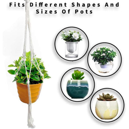 Makramee Blumenampeln 6er Set Baumwollseil Hängeampel