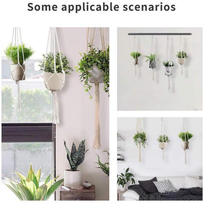 Makramee Blumenampeln 6er Set Baumwollseil Hängeampel