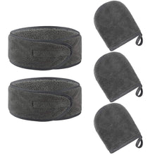 Mikrofaser Make-Up Entferner Handschuh Set mit
