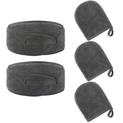 Mikrofaser Make-Up Entferner Handschuh Set mit