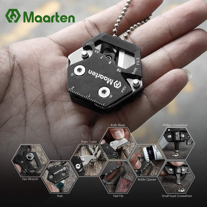 Maarten Multifunktionales Mini-EDC-Messer Schlüsselanhänger