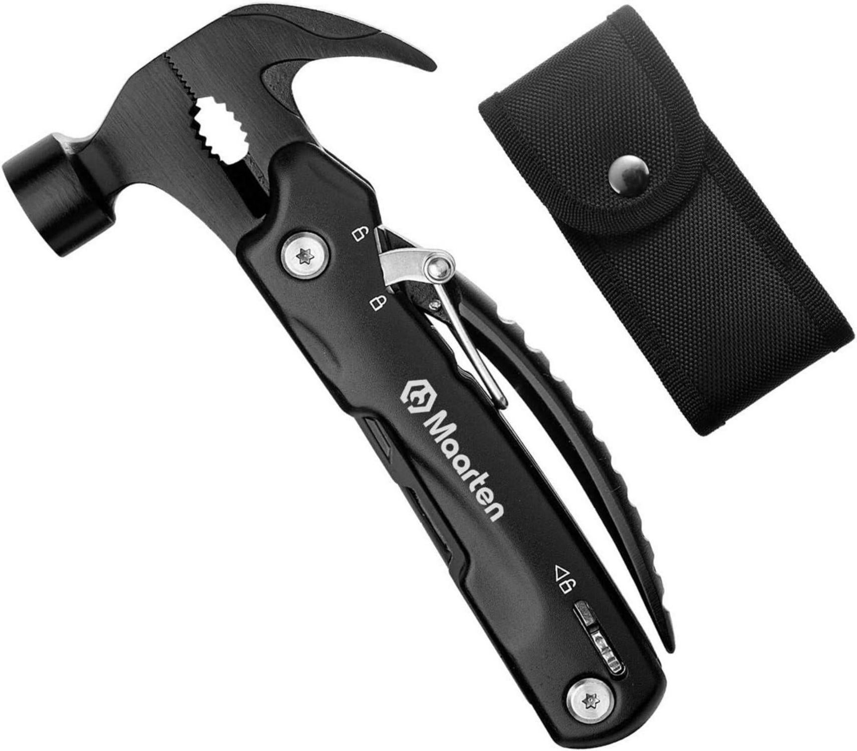 Multifunktionswerkzeug Hammer mit Sicherheitsverriegelung, 12 in 1