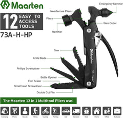 Multitool-Hammer 12-in-1 Geschenk für Männer & Papa