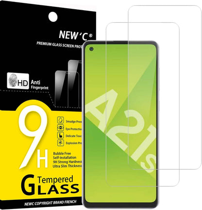 Panzer Schutzglas Samsung Galaxy A21s Displayschutzfolie 9H