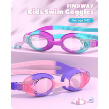 Schwimmbrille Kinder | 2 Stücke Junior Anti Nebel UV Schutz