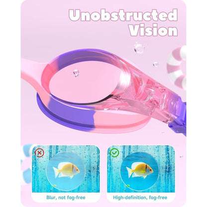 Schwimmbrille Kinder | 2 Stücke Junior Anti Nebel UV Schutz