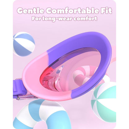 Schwimmbrille Kinder | 2 Stücke Junior Anti Nebel UV Schutz