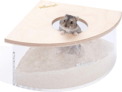 Kleintier-Sandbad-Box Acryl Sandgrube Hamster Mäuse Lemminge Gerbils
