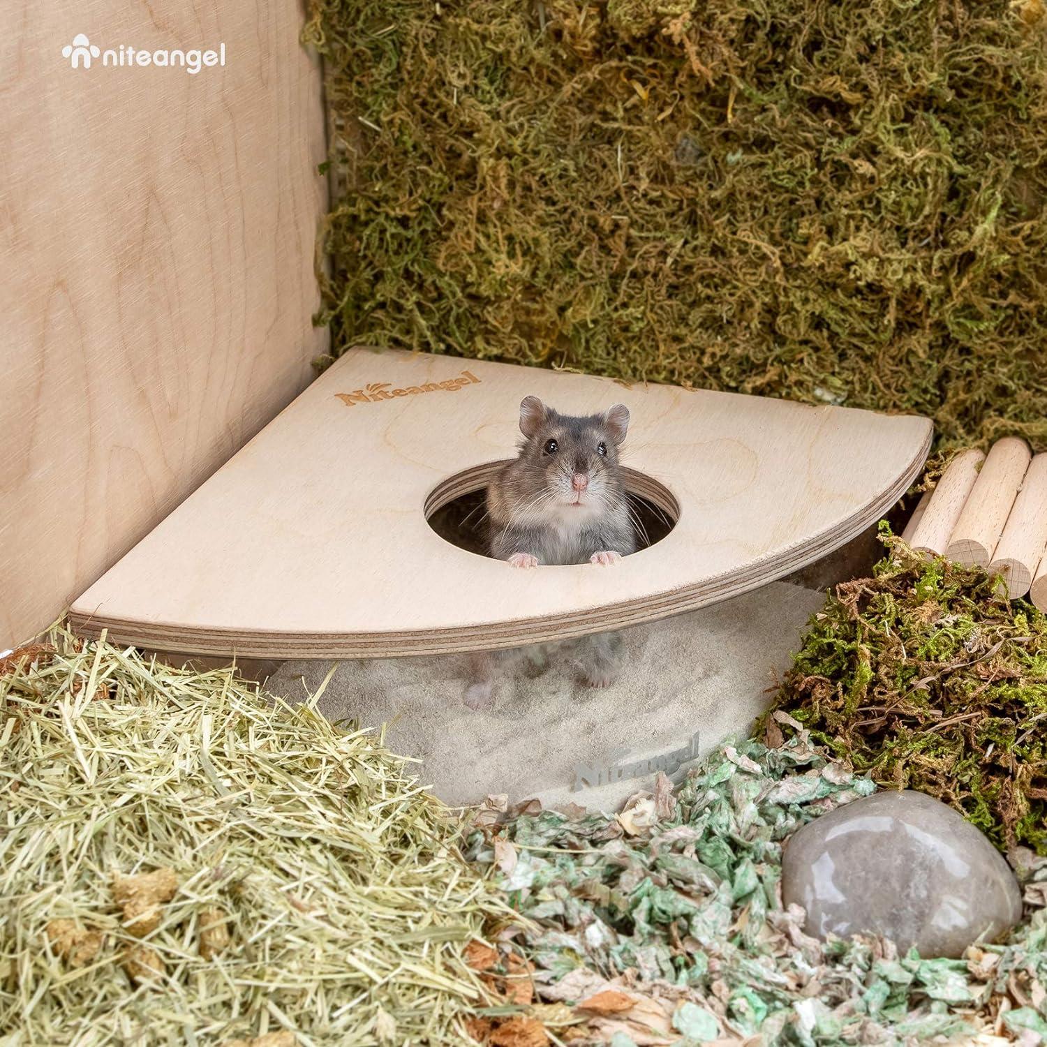 Kleintier-Sandbad-Box Acryl Sandgrube Hamster Mäuse Lemminge Gerbils