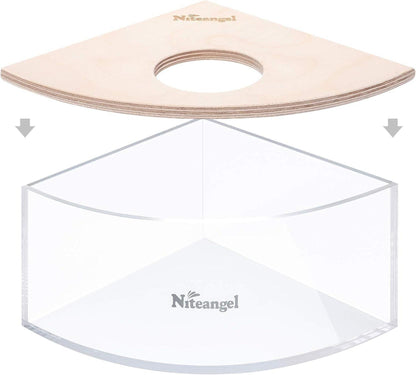 Acryl Sandbad-Box für Hamster Mäuse Gerbils 18x18x10cm