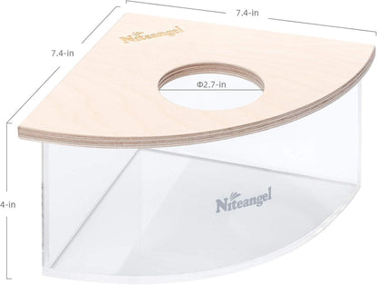 Kleintiersandbad-Box Acryl Sandbad für Hamster Mäuse Lemminge Gerbils