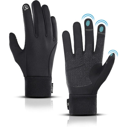Winter Warme Touchscreen Fahrradhandschuhe Schwarz für