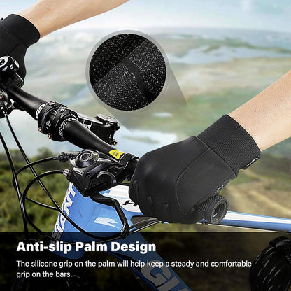 Winter Warme Touchscreen Fahrradhandschuhe Schwarz für