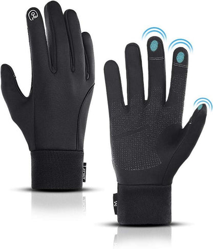 Winter Warme Touchscreen Handschuhe Sport Fahrradhandschuhe Schwarz