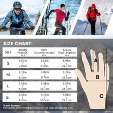 Winter Warme Touchscreen Fahrradhandschuhe Schwarz für