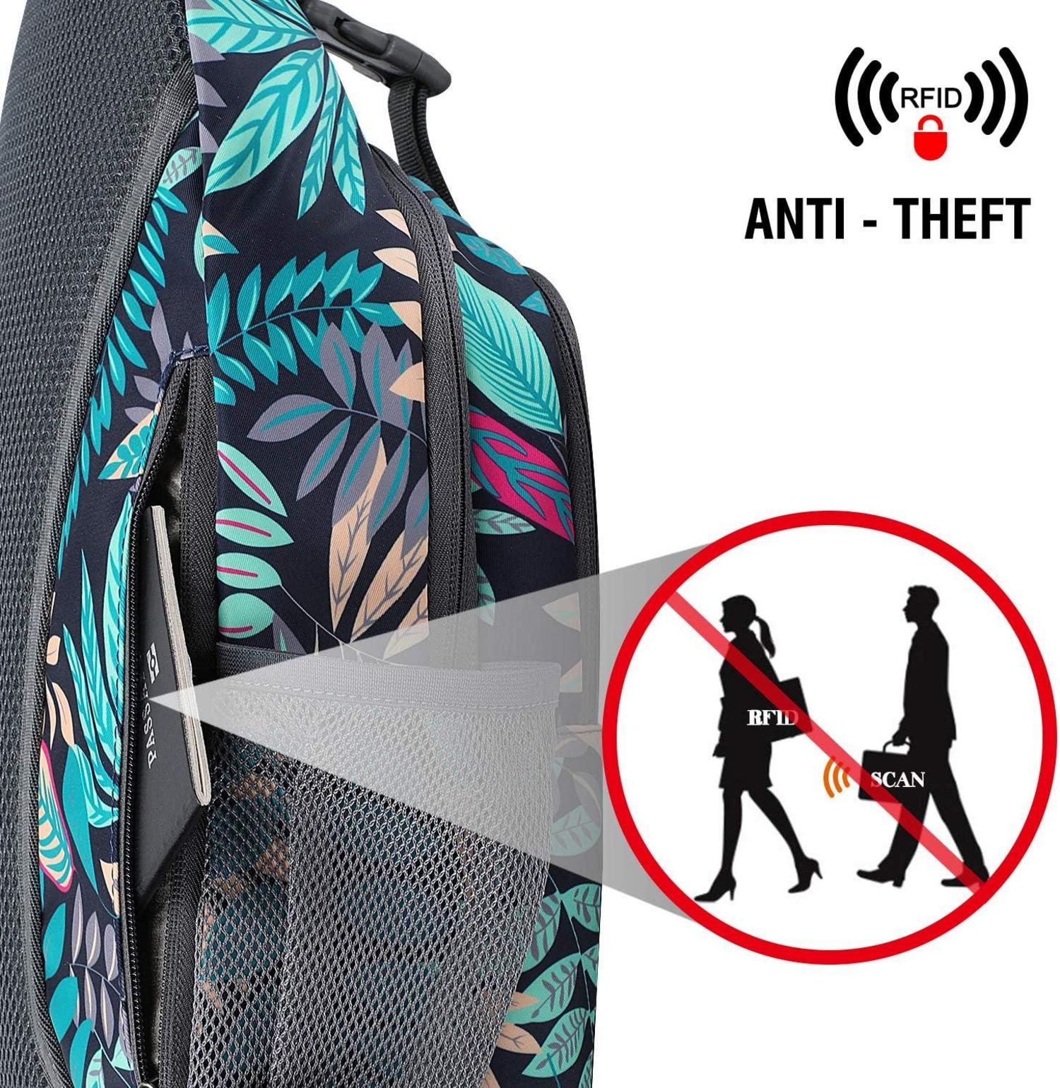 Sling Bag Rucksack mit Diebstahlschutz, Brusttasche, Umhängetasche