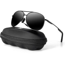 Polarisierte Sonnenbrille Herren Schwarz UV400 Vintage