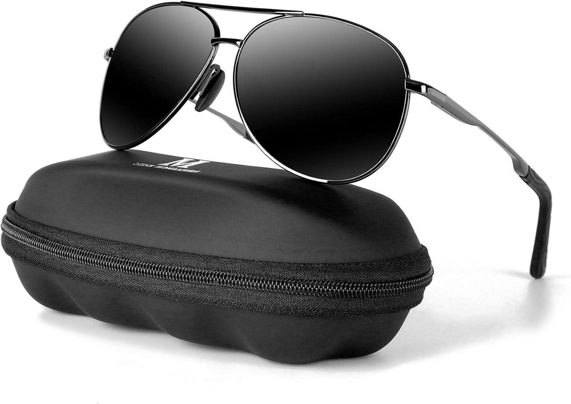 Polarisierte UV400 Outdoor Sonnenbrille Herren Schwarz Vintage