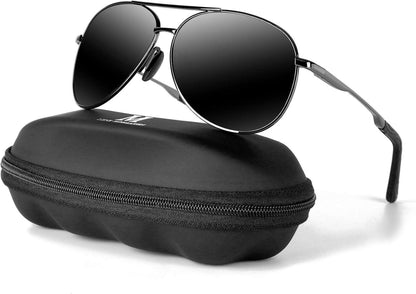 Polarisierte UV400 Outdoor Sonnenbrille Herren Schwarz Vintage
