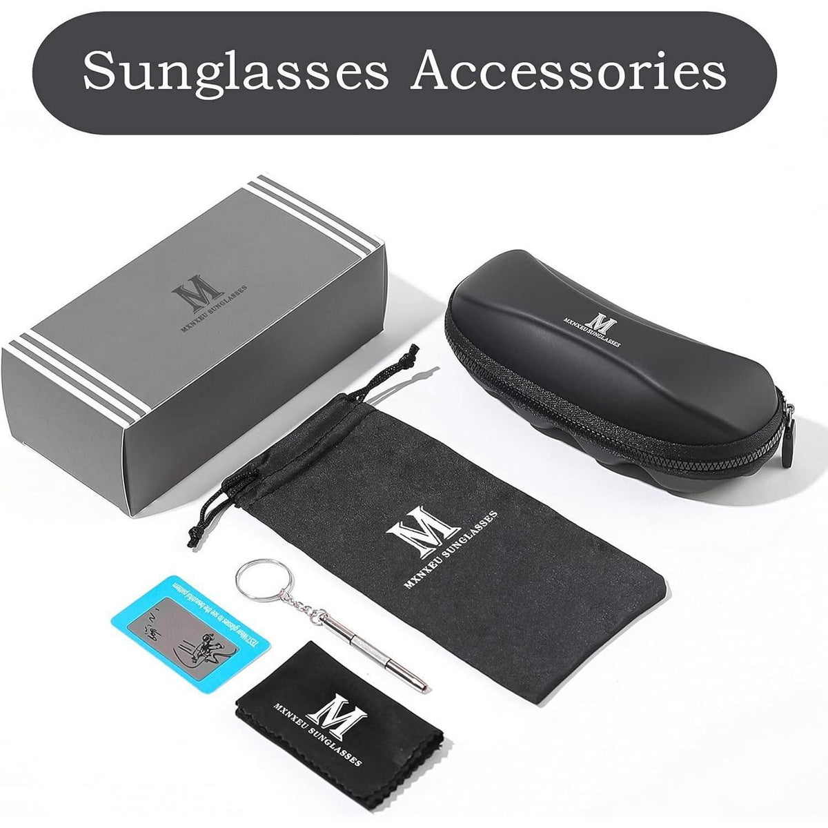 Sonnenbrille Herren polarisiert UV400 Vintage Schwarz