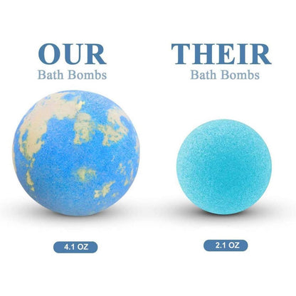 Badebomben und Duftkerzen Geschenkset 5 Badebomben 4 Kerzen