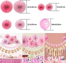 Babyparty Deko Mädchen Rosa 22 Stück Luftballons Wimpel