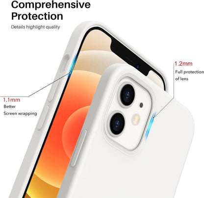 ORNARTO iPhone 12 Mini 5,4 Silikon Case Ultra Dünn Flüssig Silikon Handyhülle