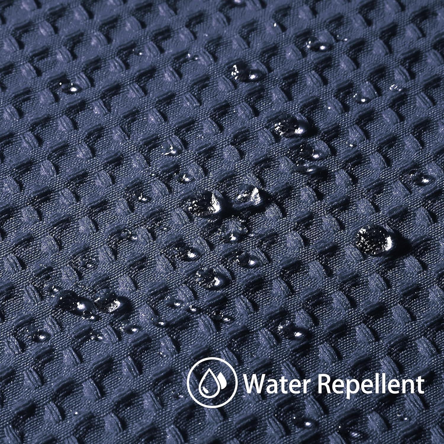 Waffel Duschvorhang Stoff Textil Bad Anti Schimmel wasserdicht