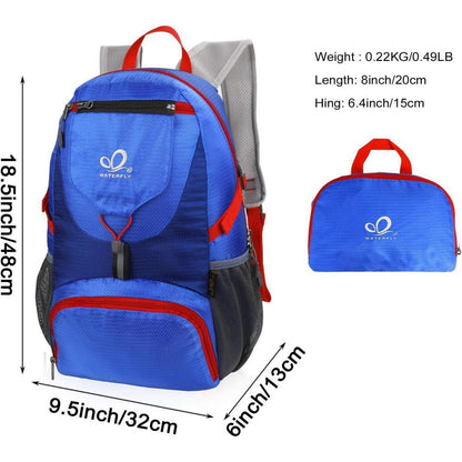 Ultraleichter Faltbarer 20L Rucksack Outdoor Daypack Blau