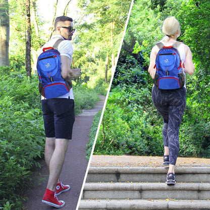 Ultraleichter Faltbarer 20L Rucksack Outdoor Daypack Blau