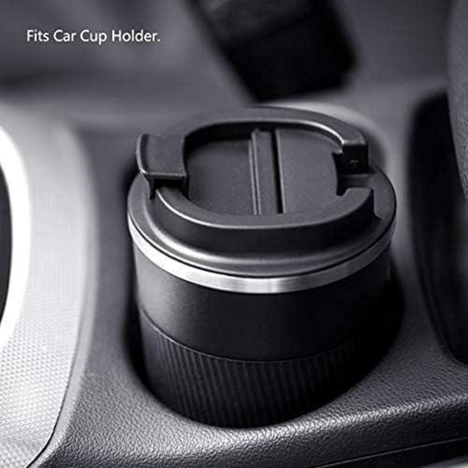 Kaffeebecher to go Thermo Edelstahl Doppelwand Isoliert 380ml Schwarz