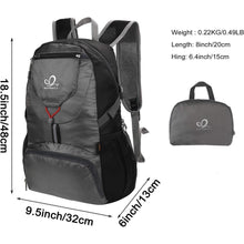 Ultraleichter Faltbarer 20L Rucksack für Outdoor Sport und