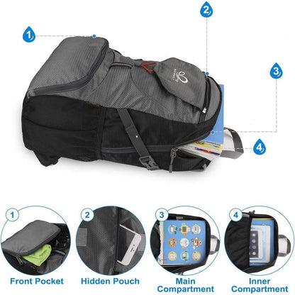 Ultraleichter Faltbarer 20L Rucksack für Outdoor Sport und