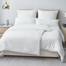 Bettwäsche Set 135x200 Weiß Mikrofaser Reißverschluss