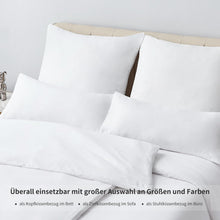 Kissenbezug 40x80 Weiß 2er Set Mikrofaser mit Reißverschluss