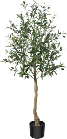 Künstlicher Olivenbaum 120cm Tropische Pflanze im Topf