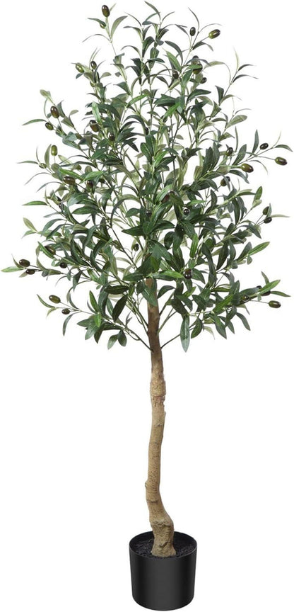 Künstlicher Olivenbaum 120cm Tropische Pflanze im Topf