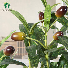 CROSOFMI Künstlicher Olivenbaum 120cm Kunstpflanze Indoor