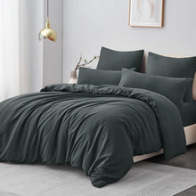 Bettwäsche Set 200x220 3tlg Grau Mikrofaser