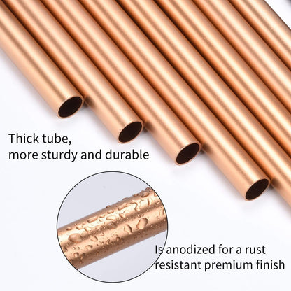 Rosegold Windspiele 8 Aluminium Rohre für Garten