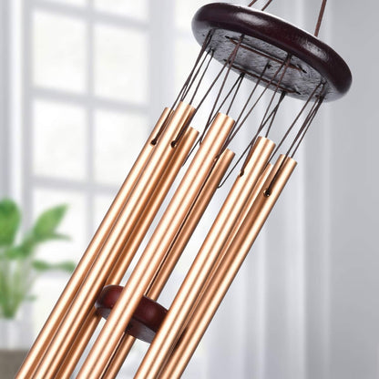 Rosegold Windspiele 8 Aluminium Rohre für Garten