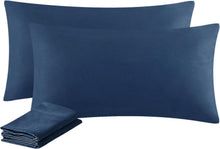 Weicher Blauer Kissenbezug 2er Set Mikrofaser 40x80cm mit