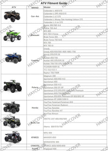 Quad-Abdeckung ATV 210D Oxford wasserdichte große Abdeckung
