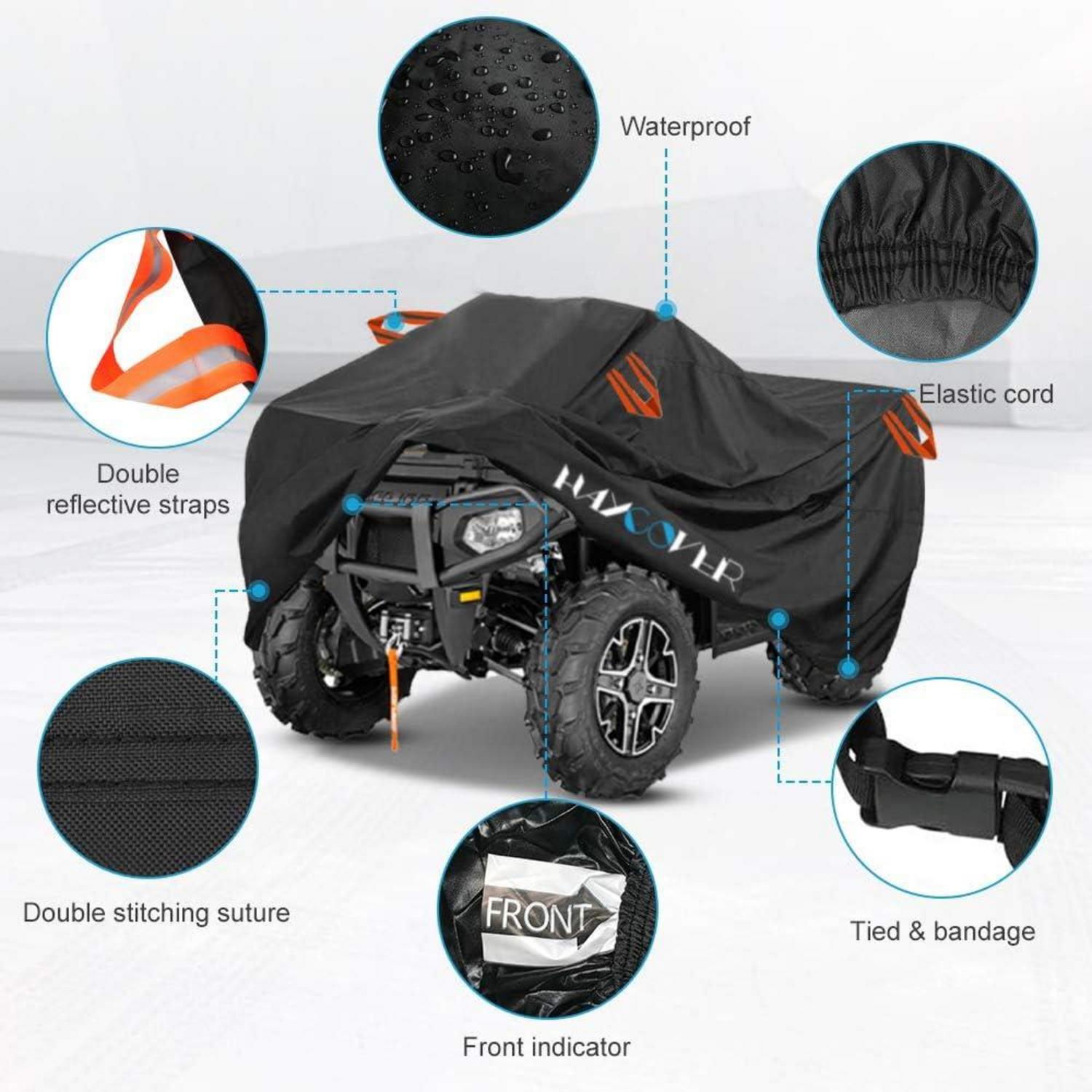 Wasserdichte ATV Abdeckung 210D Oxford Große Quad-Plane - 210x120x115cm