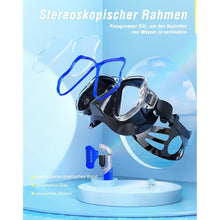 QcoQce Trocken-Schnorchelset Erwachsene Panorama-Weitblick