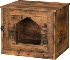 Katzenhaus Katzenklo Schrank Katzentoilette Einzeltür Vintagebraun