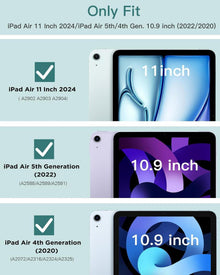 TiMOVO Hülle iPad Air 11 Zoll 2024 Transparent Schlank TPU